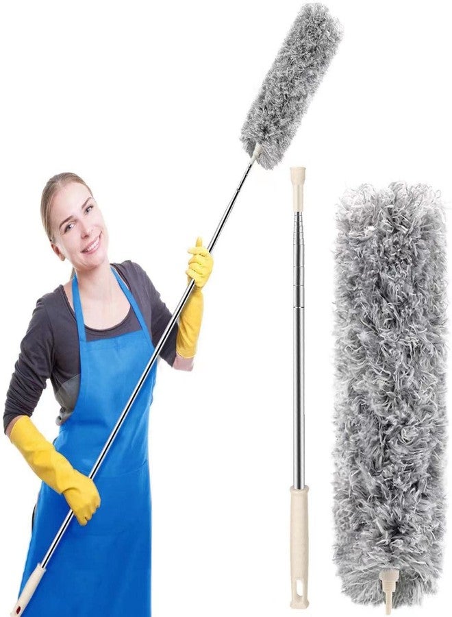 GLNRM Foldable Microfiber Fan Cleaning Duster Flexible Fan mop Cleaning Brush Office, Fan Cleaner Duster, Ceiling Cleaning Brush - Image 1